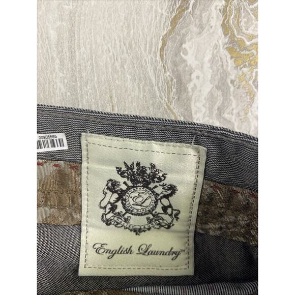 English Laundry Brixton Pants Men's 34x32 Grey Spandex Blend - Picture 3 of 7